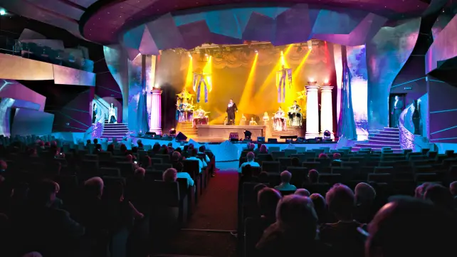 Teatro de uma viagem de cruzeiro
