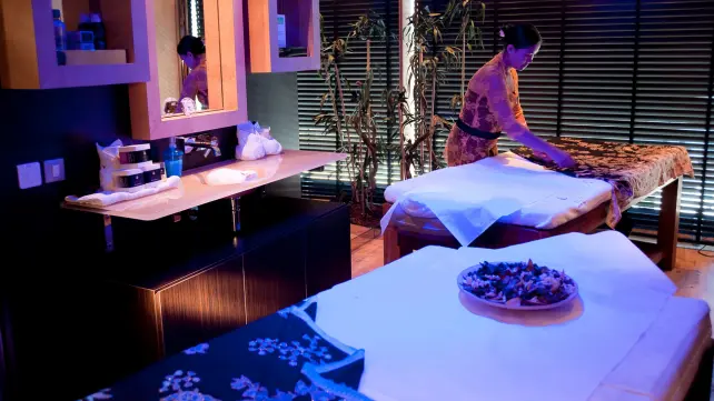 Sala de SPA de viagem de cruzeiro